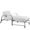 Chaise longue Amalfi bianca e grigia di Studio 63 in acciaio inox*Officina Ciani Clearance