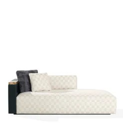 Chaise longue Egon in tessuto Discipline e pelle Aida*Arcahorn Online