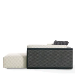 Chaise longue Egon in tessuto Discipline e pelle Aida*Arcahorn Online