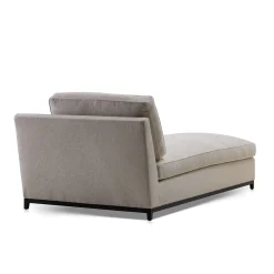 Chaise longue in tessuto grigio Hugo*Galimberti Nino