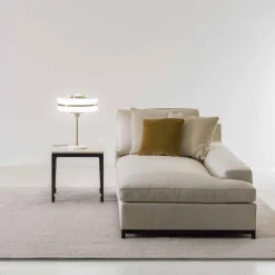 Chaise longue in tessuto grigio Hugo*Galimberti Nino