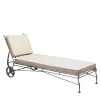 Chaise Lounge da esterno in acciaio grigio Intreccio*Officina Ciani Online