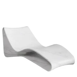 Chaise Lounge in Marmo Bianco Volute*Luce Di Carrara Clearance