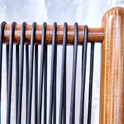 Chaise Okoume Legno e pelle nera Chaise Longue*Emanuele Pantanella Design Discount