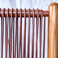 Chaise Okoume Legno e pelle marrone Chaise Longue*Emanuele Pantanella Design Clearance