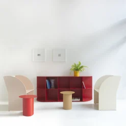 Coimbra 01 Poltrona da esterno in alluminio rosa*Marco Ripa New