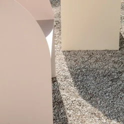 Coimbra 01 Poltrona da esterno in alluminio rosa*Marco Ripa New