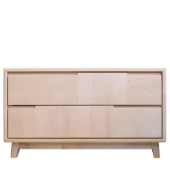 Comò a 2 cassetti in acero in stile scandinavo*Ebanisteria Roberto Gambella Discount