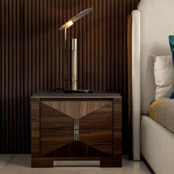 Comò a 2 cassetti in cristallo FB Collection*Franco Bianchini Outlet