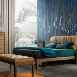 Comò a cinque cassetti in legno di noce Collezione Modo10*Modesign New