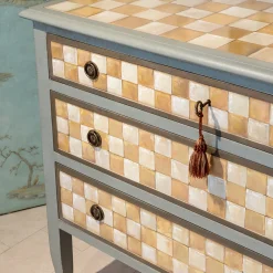 Comò Fiesole dipinto a mano di ispirazione veneziana*Porte Italia Discount