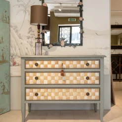 Comò Fiesole dipinto a mano di ispirazione veneziana*Porte Italia Discount