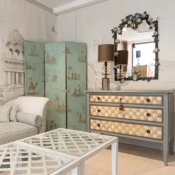 Comò Fiesole dipinto a mano di ispirazione veneziana*Porte Italia Discount