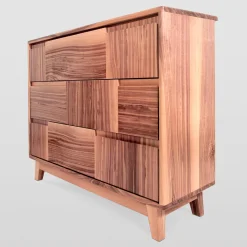 Comò scandinavo in noce nero*Ebanisteria Roberto Gambella New