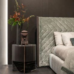 Comodino Adam ED/50 642 in Marmo Belvedere e Legno*Zanaboni New