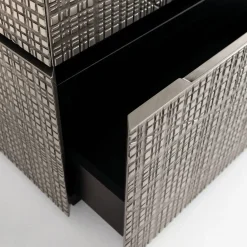 Comodino BD 06 in metallo grigio*Laura Meroni New