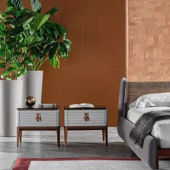 Comodino grigio Levanzo*Meroni & Colzani Hot