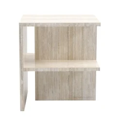 Comodino Linea in Travertino Beige by Martage Collection*Carrara Home Design Discount