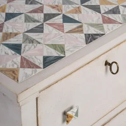 Comodino Lombardia con elementi in marmo*Porte Italia New