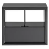 Comodino Maverick in legno laccato lucido grigio*CPRN Homood Hot