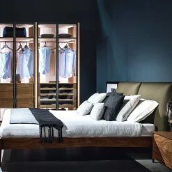 Comodino Rialto Night Fly in noce di Giuliano Cappelletti*Riva 1920