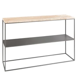 Console Favignana in travertino*La Sartoria del Marmo by Lombardi Marmi Hot