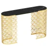 Console Fitzgerald Arabesque con piano in marmo nero*VGnewtrend