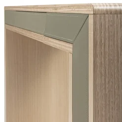 Console Galileo Lux in pelle e legno eucalipto*Carpanelli Online