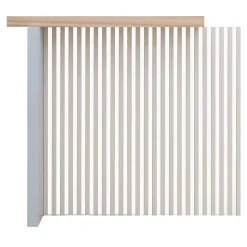 Console in frassino Palmaria e ottone*Lebanto Discount