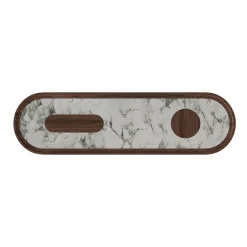 Console in noce nero Creta con top in marmo bianco Arabescato*Ultramobili Hot