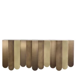 Console in ottone Xilo di Design Delineo Design Studio*De Castelli Sale