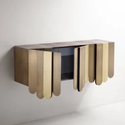 Console in ottone Xilo di Design Delineo Design Studio*De Castelli Sale