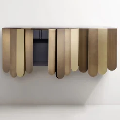 Console in ottone Xilo di Design Delineo Design Studio*De Castelli Sale