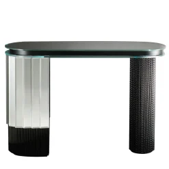 Console Incontro in Vetro di Murano Nero*Barbini Hot