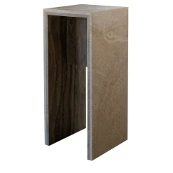 Console Minimalista in Travertino Titanium*Giovannozzi Marmi Outlet