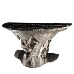 Console Moon in acciaio di Giò Pozzi*Officina Della Scala Outlet