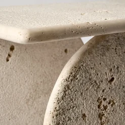 Console Roma Travertino in marmo con finitura grezza*Francesco Maria Messina Hot