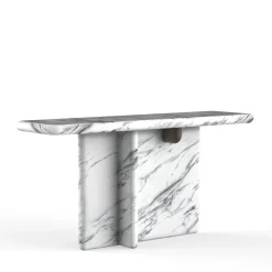 Console Ville in marmo con dettaglio in rovere tinto Wengè*Monitillo 1980 Online