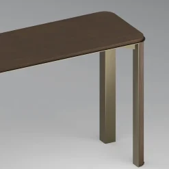 Consolle Gregorio in Noce con Base in Acciaio*mg12 by Monica Geronimi Discount