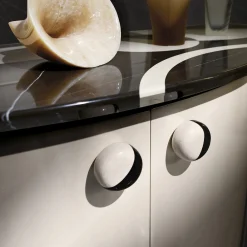 Consolle in legno laccato con piano in marmo a doppia tonalità*Ros Italia Interiors Hot