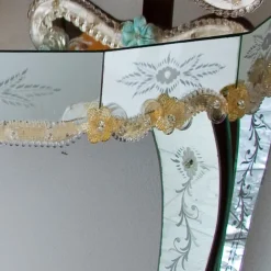 Consolle in vetro di Murano color oro*Fratelli Tosi Best