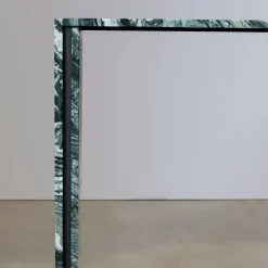 Consolle Innis in marmo verde con inserto in metallo*L'Eccesso New