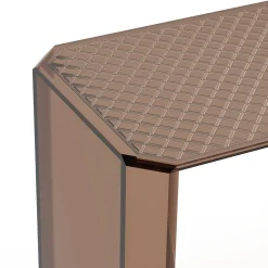 Consolle Jean Michel in vetro bronzo e motivo a diamante*Esadesign Hot