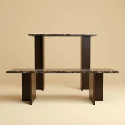 Consolle Maha in Marmo Emperador e Rovere*Lebanto Hot