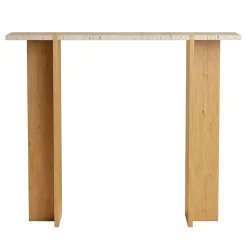 Consolle Maha in Travertino e Rovere*Lebanto Outlet