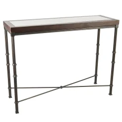 Consolle Onde con piano in rovere e specchio antico*Selezioni Domus Online