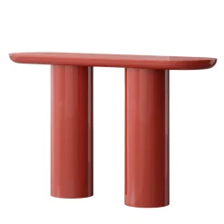 Consolle rossa con top ovale laccato Eva*Ultramobili Discount