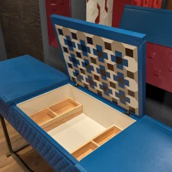 Consolle Sophia in Pelle Blu*Artèpura Clearance