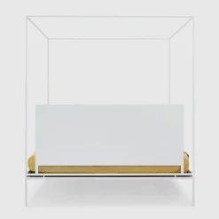 Corte Letto Matrimoniale con Baldacchino in Ferro Bianco*Lispi Online