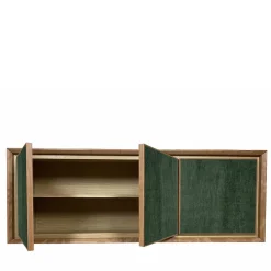 Credenza a 3 ante in velluto verde di Mascia Meccani*Meccani Design Best